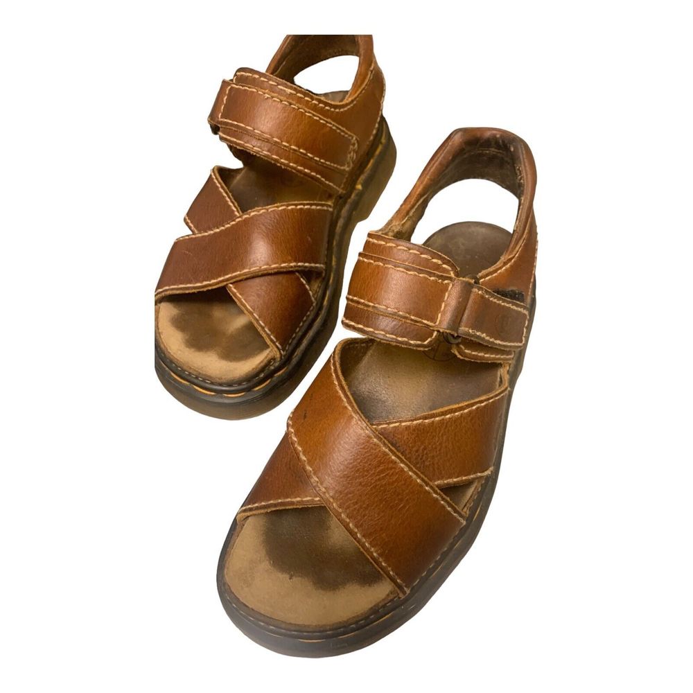 VTG 90s Dr. Martens Crossover  Sandal Women’s 7 Hook & Loop Y2K Chunky Brown